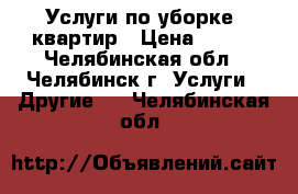 Услуги по уборке  квартир › Цена ­ 800 - Челябинская обл., Челябинск г. Услуги » Другие   . Челябинская обл.